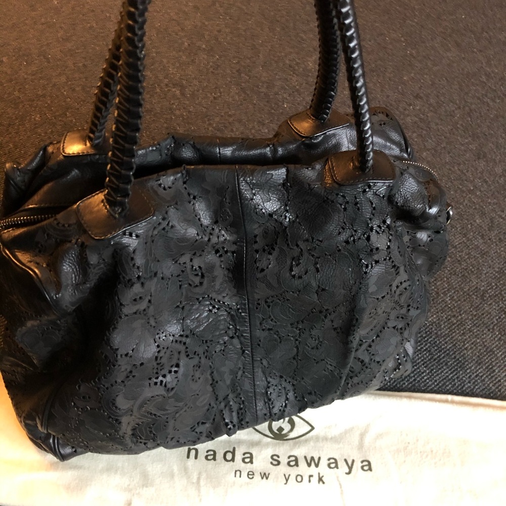 nada sawaya laser cut satchel